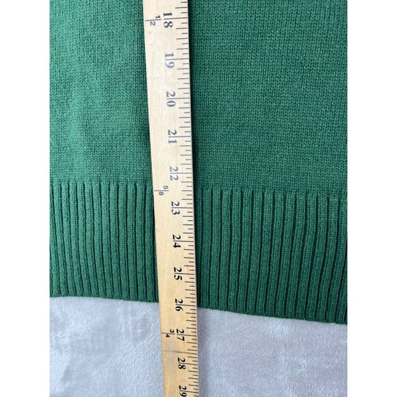 Darling Women Green 3/4 Length Sleeve Collared Knit Sweater Pullover Medium - Picture 7 of 13